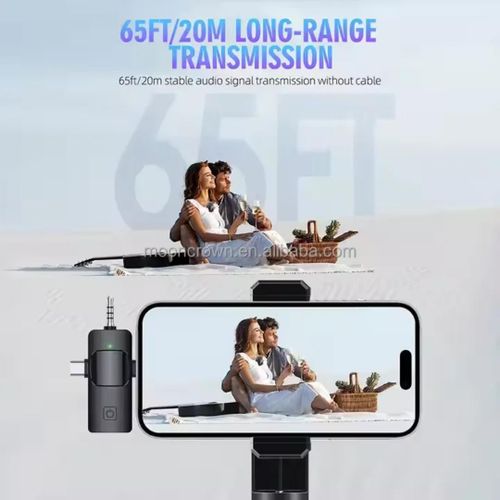 product_image_name-Generic-Microphone Sans Fil F11-2 –  3 en 1 - reportage - Interview - appel - Noir -6