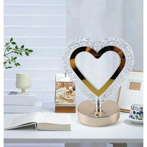 product_image_name-Generic-Magnifique Lampe de table LED moderne en cristal en forme de cœur-5