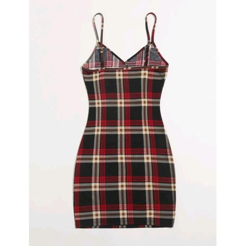 SHEIN Robe rouge carreaux - image 3
