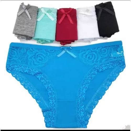 product_image_name-Fashion-Lot De 6 CALECONS En Coton Et Dentelle-1