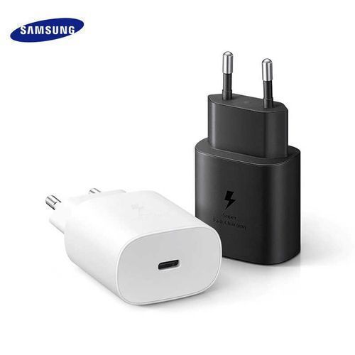 Chargeur Samsung ultra rapide 25W USB-C - Avec câble C-à-C (EP-T2510XWEGWW)  prix Maroc