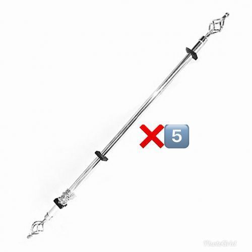 product_image_name-Generic-Lot De 5 Tringles à Rideaux Extensibles 1m20 à 2m Argent-1