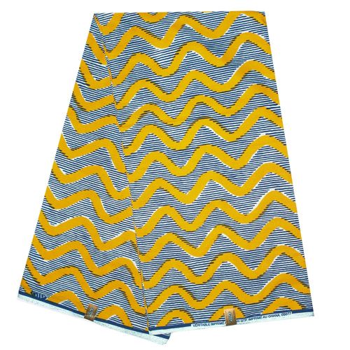 Fashion Complet Pagne Africain GTP WAX GHANA Chachata 6 Yards Jaune Prix pas cher Jumia CI