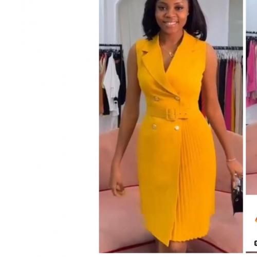 Robe jaune pas cher on sale