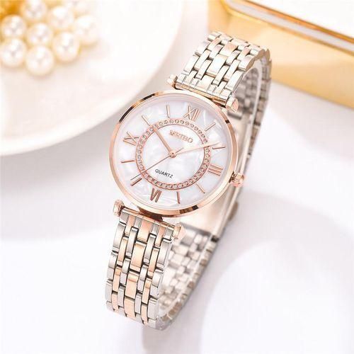 Fashion Montre A Quartz Pour Femme Rose Or Prix pas cher