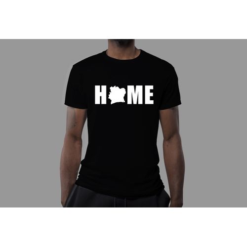product_image_name-Fashion-T-Shirt Imprimé Home Côte D'Ivoire - Noir-1