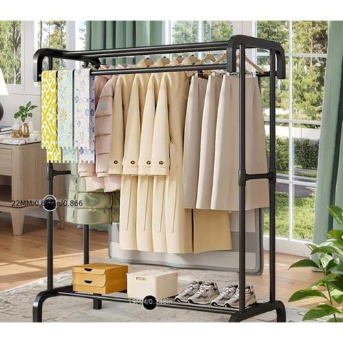 product_image_name-Chin-Porte-Manteau avec Étagère à Chaussures - Noir-1