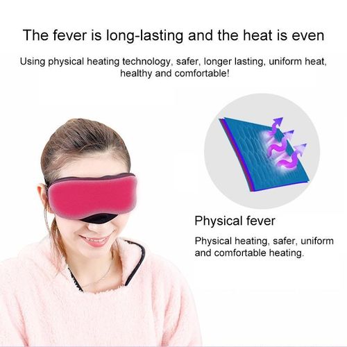 Generic USB Charging Heating Steam Sleep Eye Mask - Purple - image 4