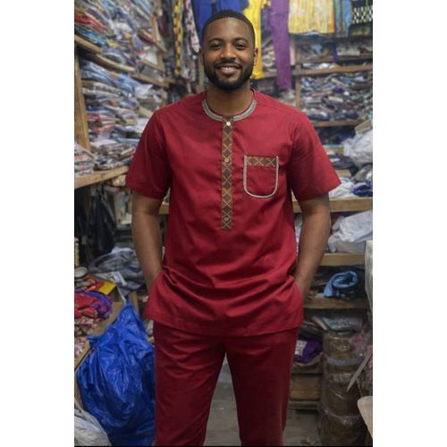 product_image_name-Fashion-Complet Homme Manches courtes - En    Glassé - Bleu-1