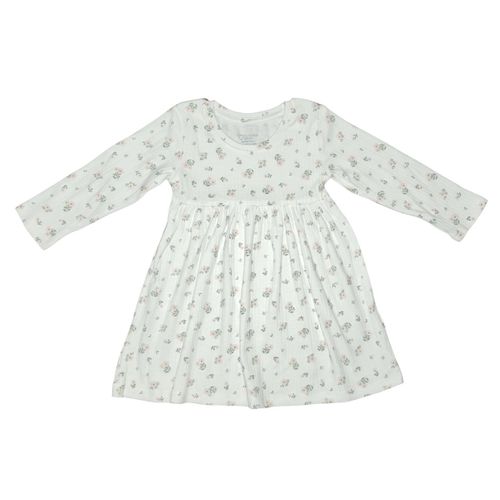 product_image_name-Primark-Robe de Bébé à Manches Longues et Imprimé Floral Rose - 6-9 Mois-1