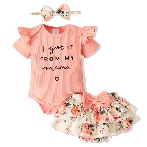 Catpapa 0 18 Mois Bebe Fille Ensemble D ete Body Cotele Floral Pantalons Prix pas cher Jumia CI