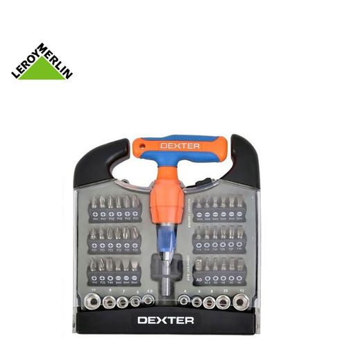 Leroy Merlin Set De Vissage Tournevis A Cliquet 48 Pcs