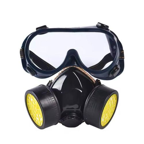 product_image_name-Generic-Filtre Air, Masque Oculaire, Masque à Gaz Anti-Poussière, Chimique Organique De Sécurité Avec Lunettes, Respirant-4