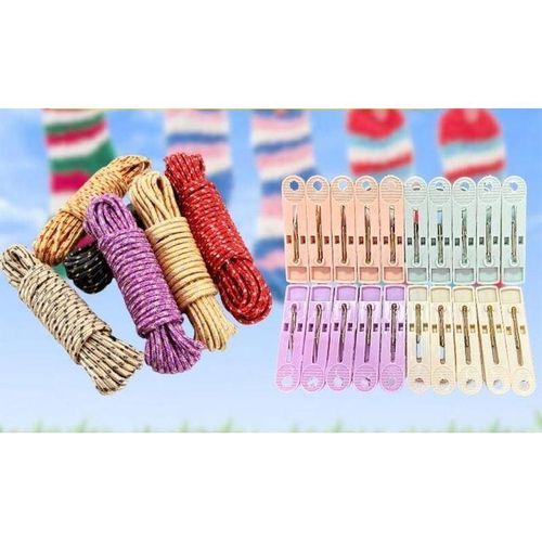 product_image_name-Genetic-Partagez ce produit    20 Pinces + 01 Corde Sèche Linge-1