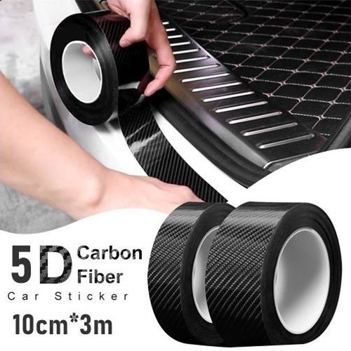 Generic Autocollant 5D En Fiber De Carbone, Bande De Protection  Anti-rayures Pour Portière De Voiture 10CM*3M - Prix pas cher