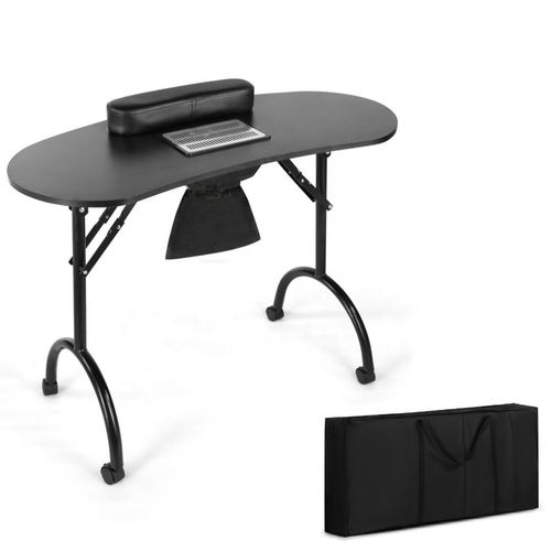 Table de Manucure Portable Table de Manucure Simple avec Meuble de