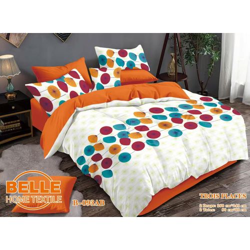 product_image_name-Belle- Lot de 2 Draps et 2 Taies - Confort et Élégance pour Lit 3 Places B-093AB-1