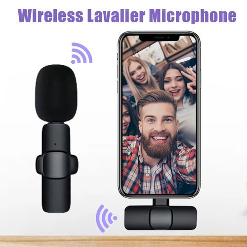 Microphone Lavalier sans fil, Portable, pour enregistrement Audio