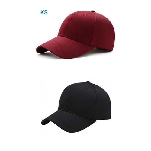 product_image_name-Fashion-2 Casquettes : Noir-rouge Bordeau-1