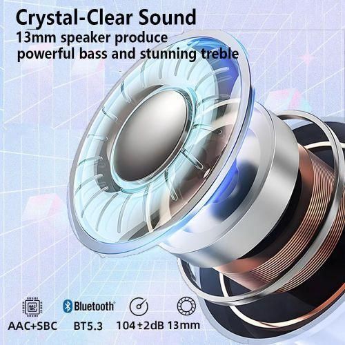 White Label Écouteurs sans fil Bluetooth 5.3 - Blanc - image 7