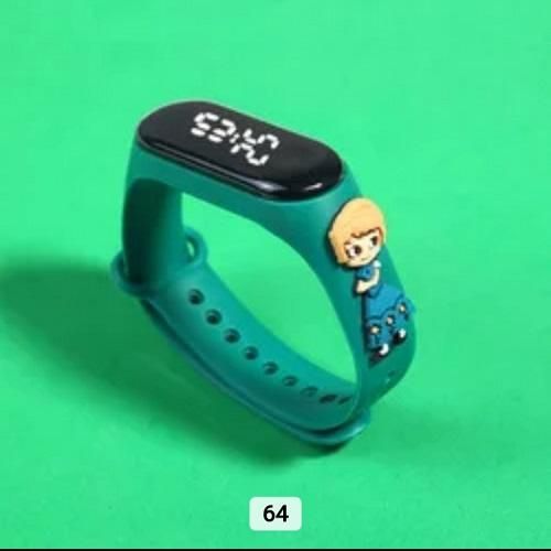 56 fashion Montre numérique à led pour enfant fille Model princesse vert -  Prix pas cher