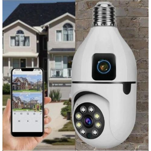 product_image_name-Generic-Caméra Ampoule WiFi 360° V380 – Surveillance-4