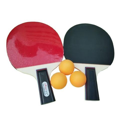 product_image_name-Generic-Kit De 2 Raquettes + 3 Balles De Tennis De Table ( Ping Pong )-1