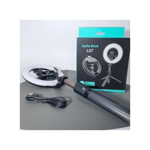 product_image_name-Generic-Selfie Stick L07 avec Ring Light – Trépied et Éclairage Intégré HN-2