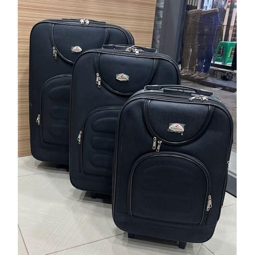 Generic Ensemble De Trois Valises Noir - Grand Moyen Petit ( Motif Multiples)