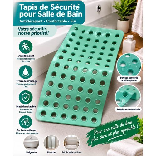 Generic Tapis de sécurité antidérapant pour salle de bain – 40 × 75 cm