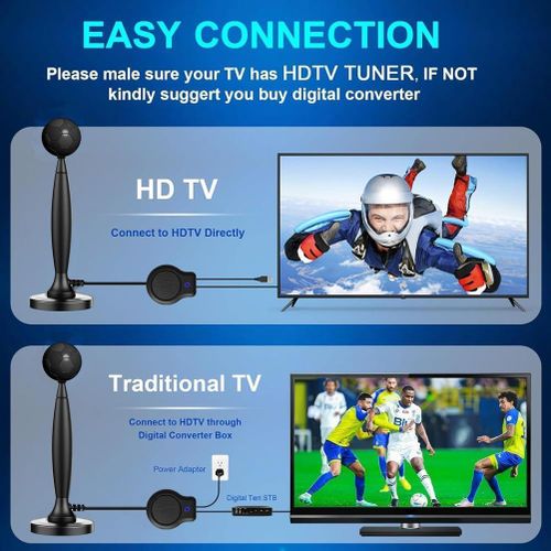 Generic Antenne TV numérique amplifiée, antenne intérieure HD 4K avec base magnétique - image 3