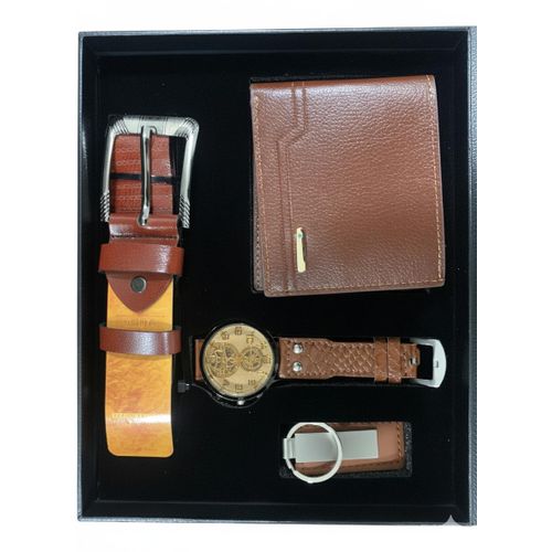 product_image_name-Generic-Coffret Cadeau "Élégance Classique" pour Homme – Montre, Portefeuille, Ceinture & Porte-clés-2