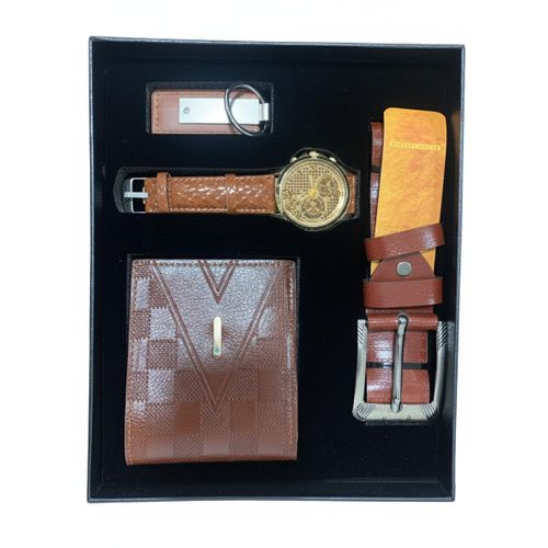 product_image_name-Generic-Coffret Cadeau "Élégance Classique" pour Homme – Montre, Portefeuille, Ceinture & Porte-clés-5