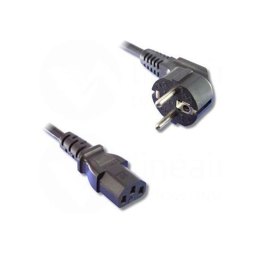 product_image_name-Genetic-   Câble D'alimentation Pour Chargeur De PC Portable - Noir-2