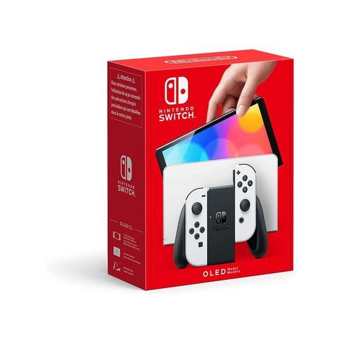 product_image_name-Nintendo Switch-(Modèle OLED) Avec Station D'Accueil/Manettes Joy-Con Blanches-1