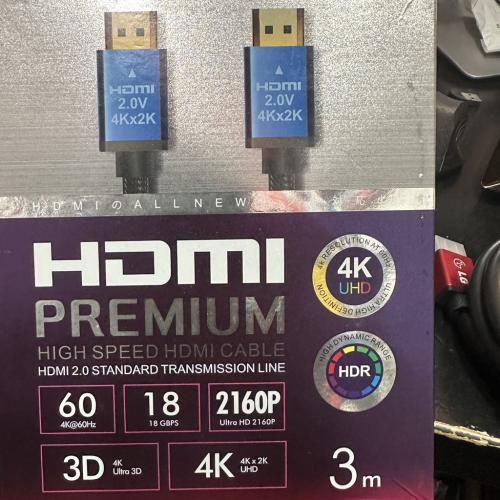 Câble HDMI 2.0 premium de 3 m (4K 60Hz) - Câbles et adaptateurs DVI/HDMI