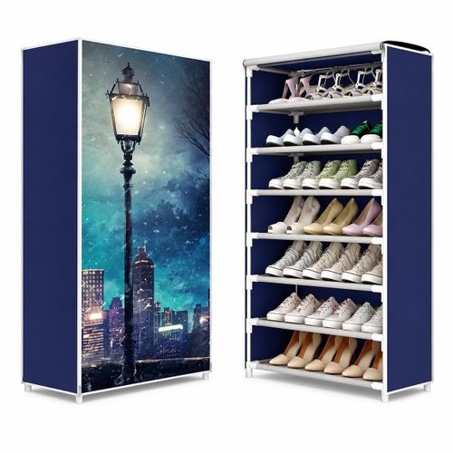Generic  Armoire Range-Chaussures en Tissu avec Housse