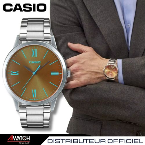 Casio MONTRE HOMME CASIO COLLECTION MTP E600D 1BDF BRACELET GRIS