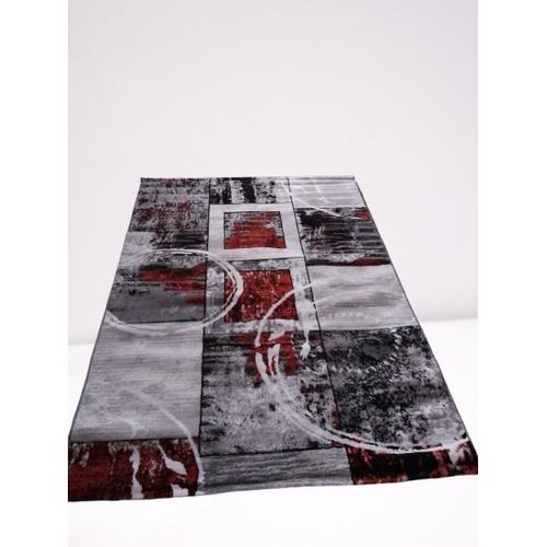 Generic Tapis de moelleux de salon 160x230 Gris rouge 01