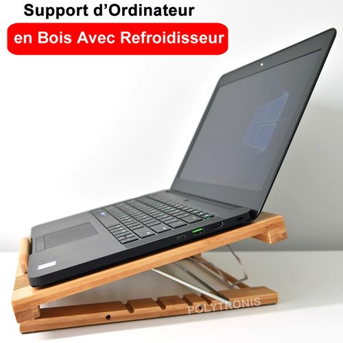 Generic Support Ordinateur En Bois + Puissant Refroidisseur - Prix