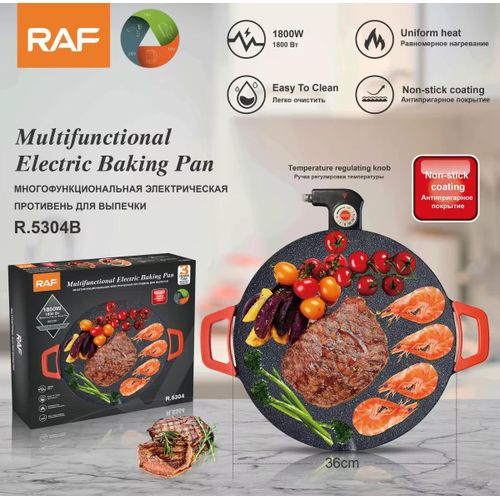 Generic Poêle Électrique Multifonction RAF 36cm – Cuisson Rapide & Uniforme