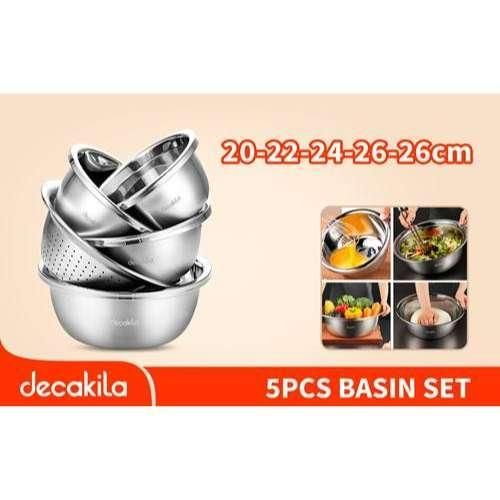 product_image_name-Decakila-Ensemble de bol en aluminium 20-22-24--26CM-5PCS   KMTT148M-1
