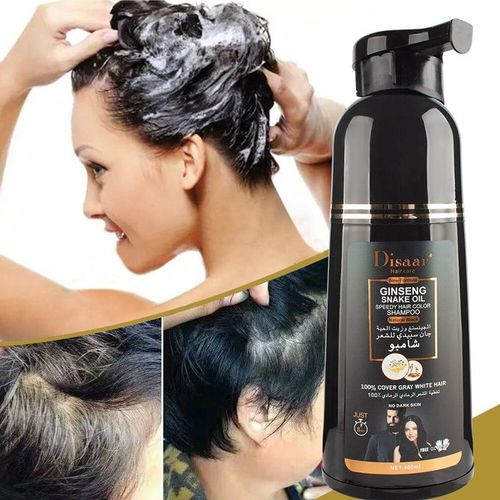product_image_name-Disaar-Shampoing Noircissant - à L'huile D'Argan - Coloration Noir Des Cheveux En 10min - 400ml-2