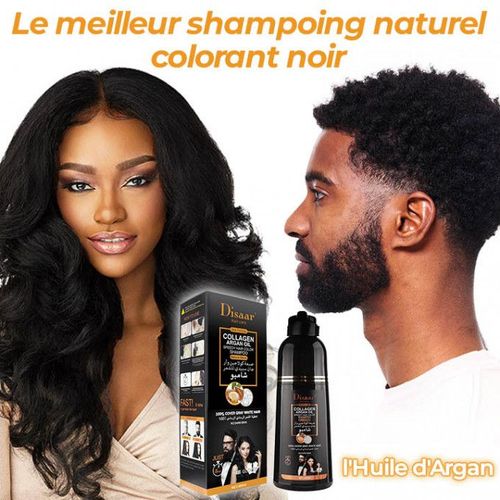product_image_name-Disaar-Shampoing Noircissant - à L'huile D'Argan - Coloration Noir Des Cheveux En 10min - 400ml-7