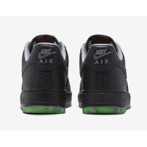 product_image_name-Nike-Basket Homme - Air Force 1 Low "Snake Black" Edition Limitée - Noir & Vert Fluorescent-2