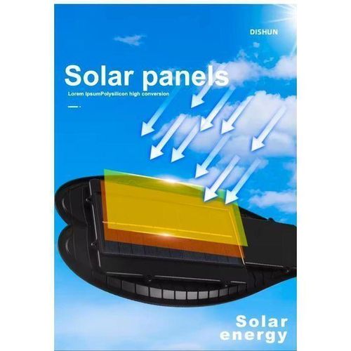 Generic Lampadaire solaire LED télécommandée avec détecteur de mouvement - image 3