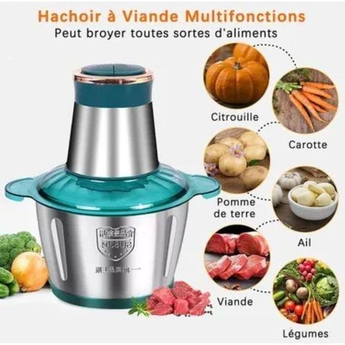 product_image_name-Generic-Mixer - Hachoir Pour Viande - Foutou - Graine Sec - Légume - Fruit - 3 Litres-2
