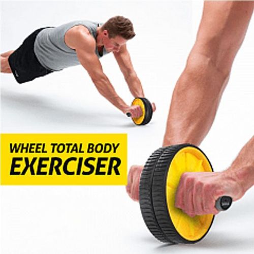 Generic SPORT AB Wheel Mod2 - Exercice Total Du Corps -Jaune