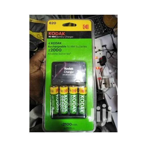 4 Piles Rechargeables AA Kodak Avec Chargeur PBK203