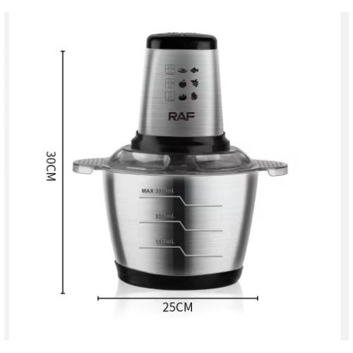 product_image_name-Generic-Mixeur de foutou graine et viande - mixeur foutou - Broyeur Alimentaire - Mixeur Hachoir électrique 3L -3